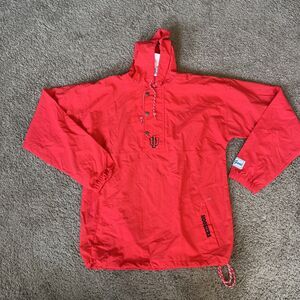 The Game Men's Indiana Hoosiers Windbreaker Jacket Medium Long Sleeve Hooded